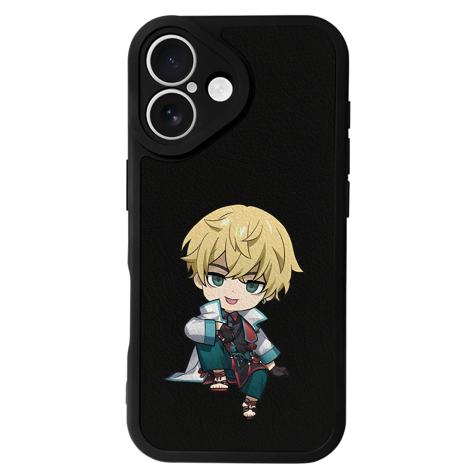 東京リベンジャーズ グッズ,松野千冬 - IPhone 16シリーズ対応 ・ シリコンスマホケース ・ レザー調 ・ 高精度フィット ・ 耐衝撃 ・ ワイヤレス充電対応 ・ 精密カット